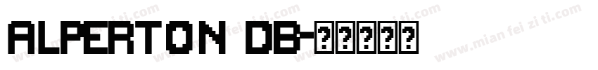 Alperton DB字体转换